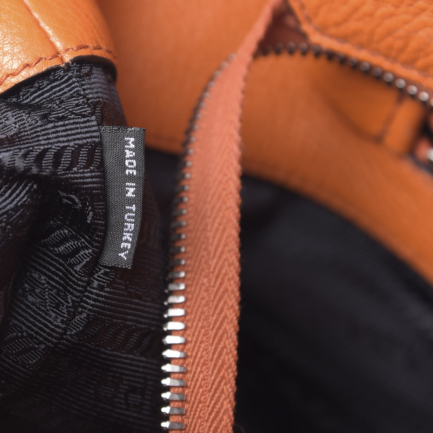 Prada Vitello Phenix Zip Shopping Tote Papaya 7 of 10