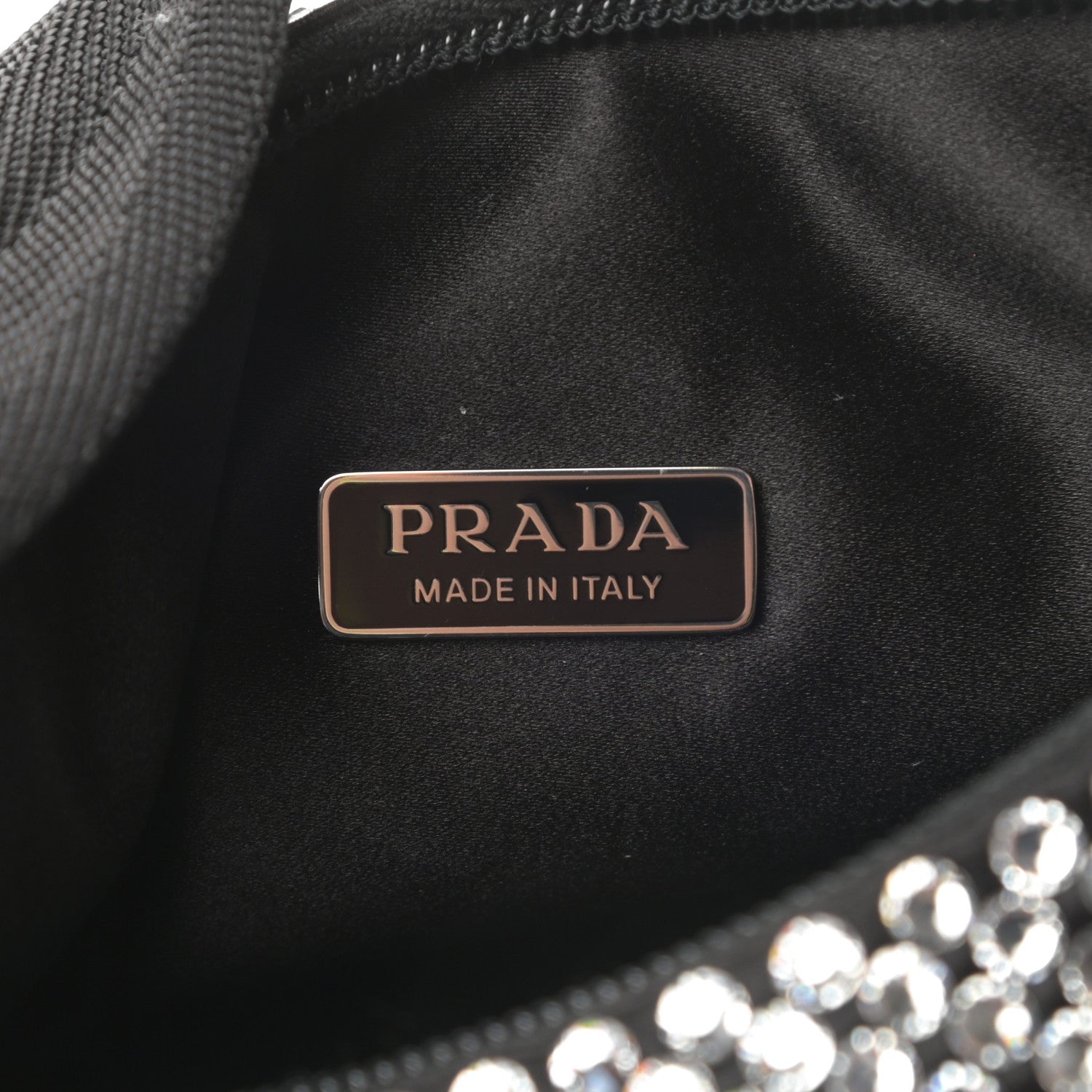 Prada Satin Crystal Mini Re-Edition 2000 Bag Cristal 6 of 11