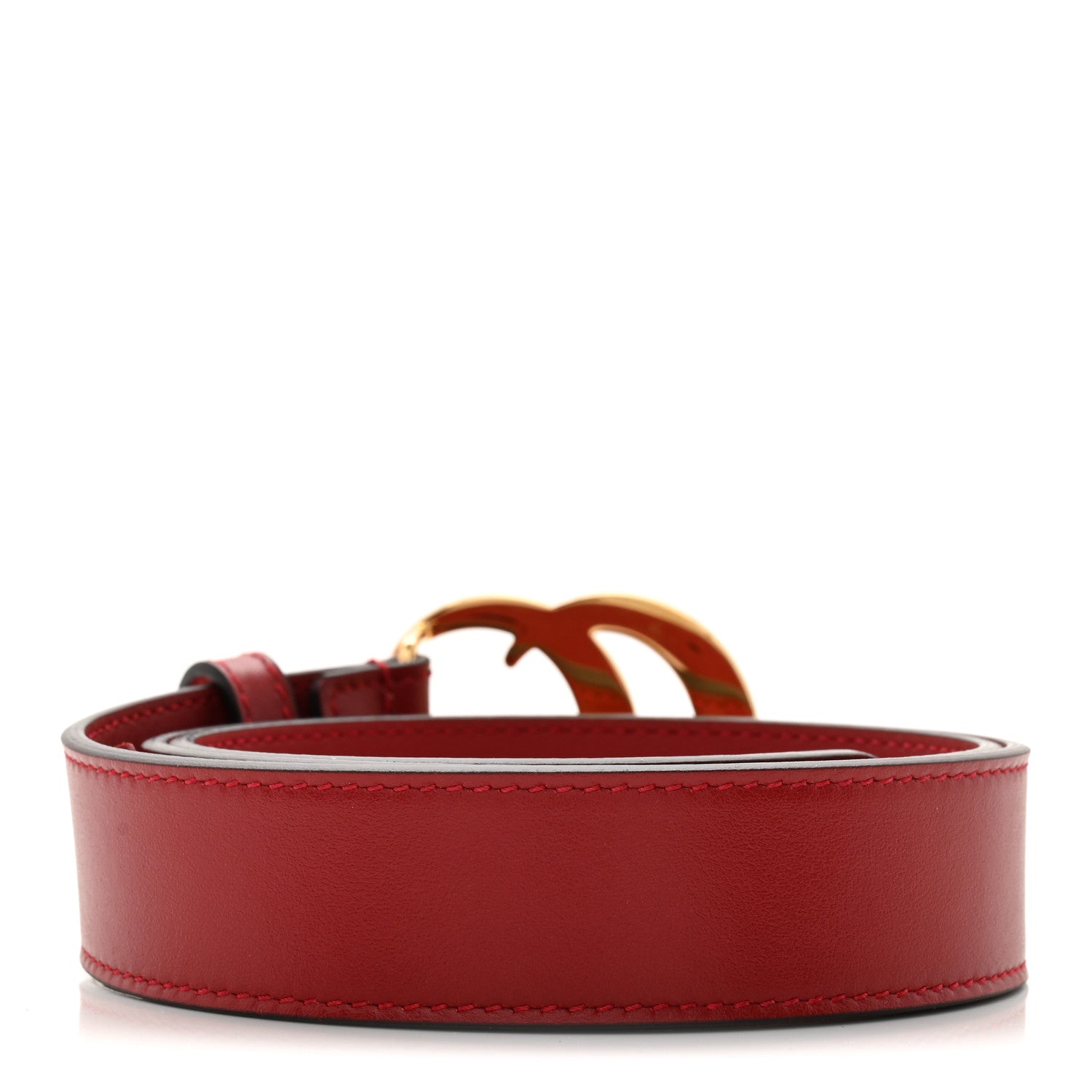 Gucci Plutone Calfskin Double G 30mm Belt 75 30 Red 1825912