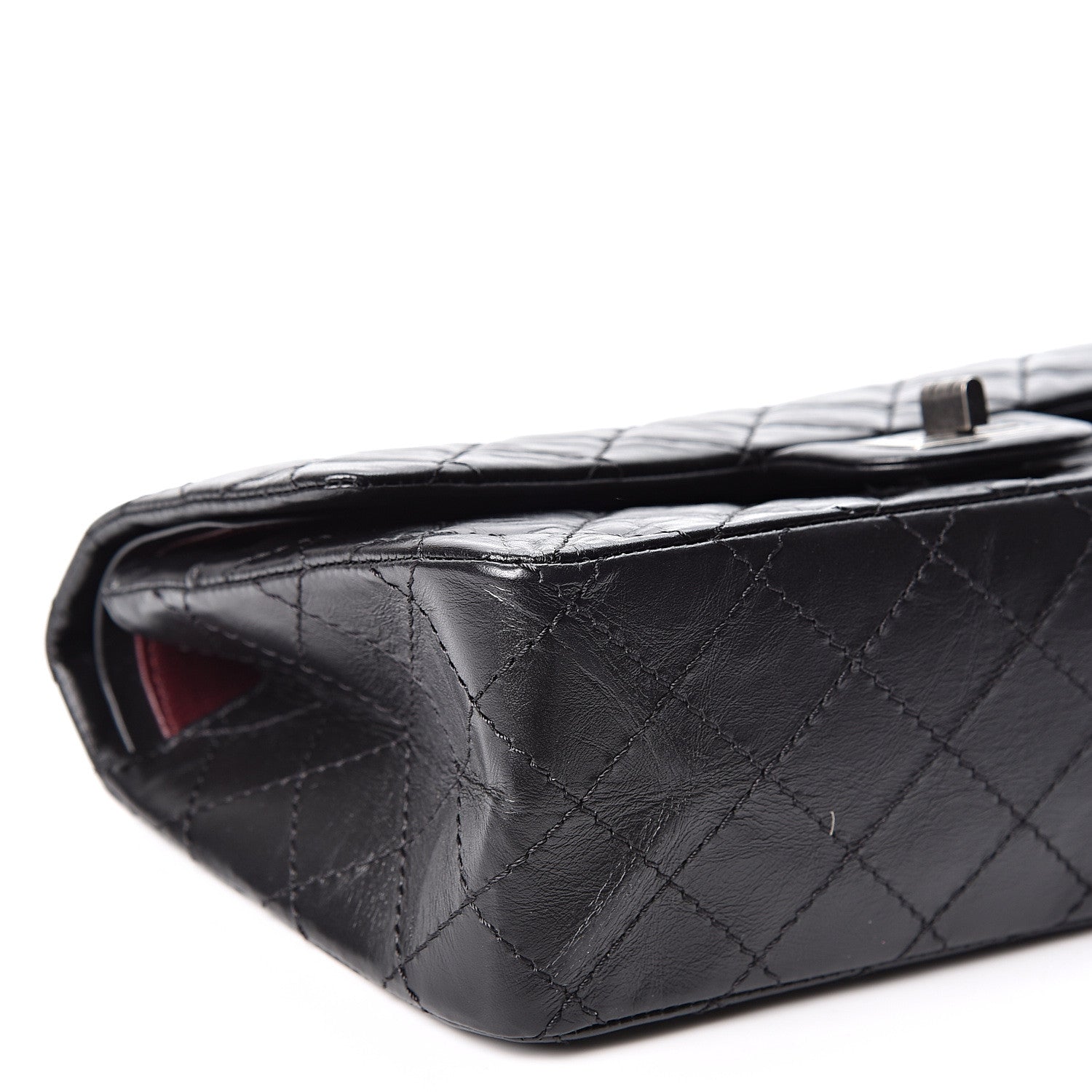Chanel Aged Calfskin Quilted 2.55 Reissue 225 Flap Black 8 of 10