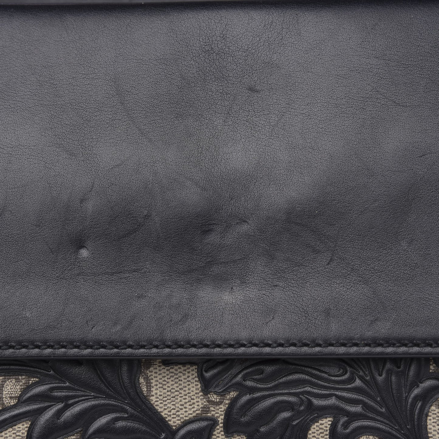 GG Supreme Monogram Arabesque Medium Dionysus Shoulder Bag Black