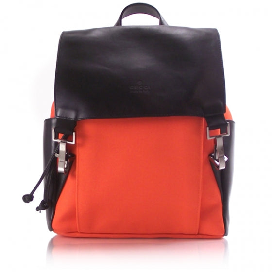 Canvas Leather Flap Backpack