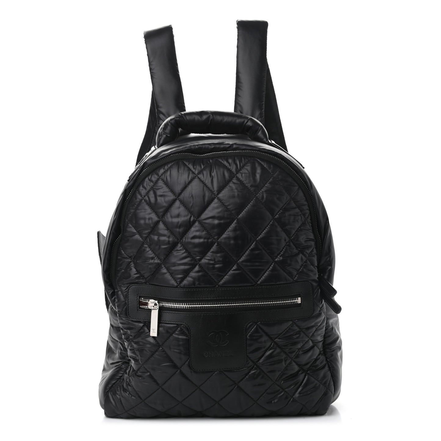 Nylon Quilted Coco Cocoon Backpack Black