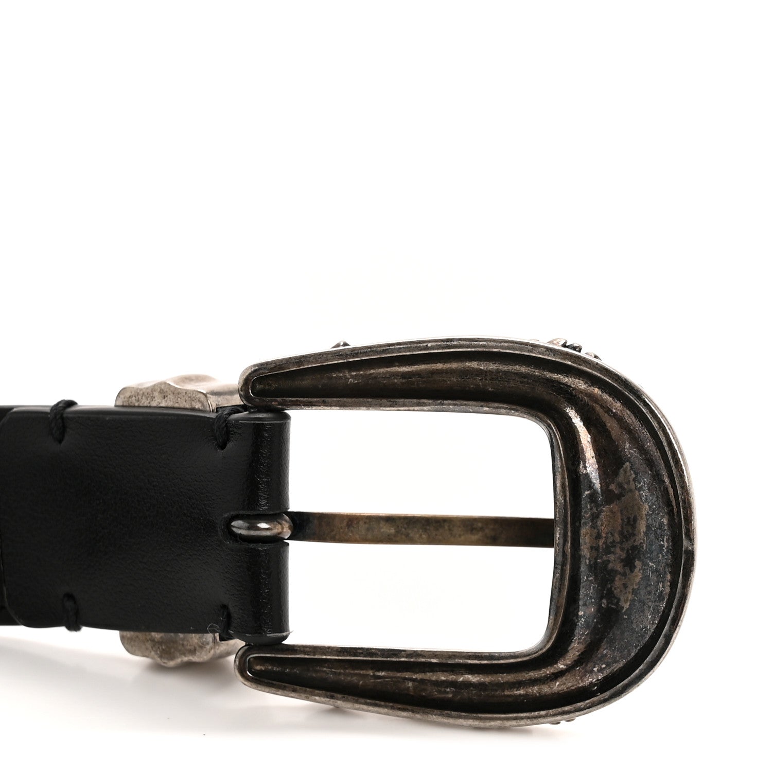 Louis Vuitton Calfskin 25mm Western Belt 90 36 Black 7 of 7