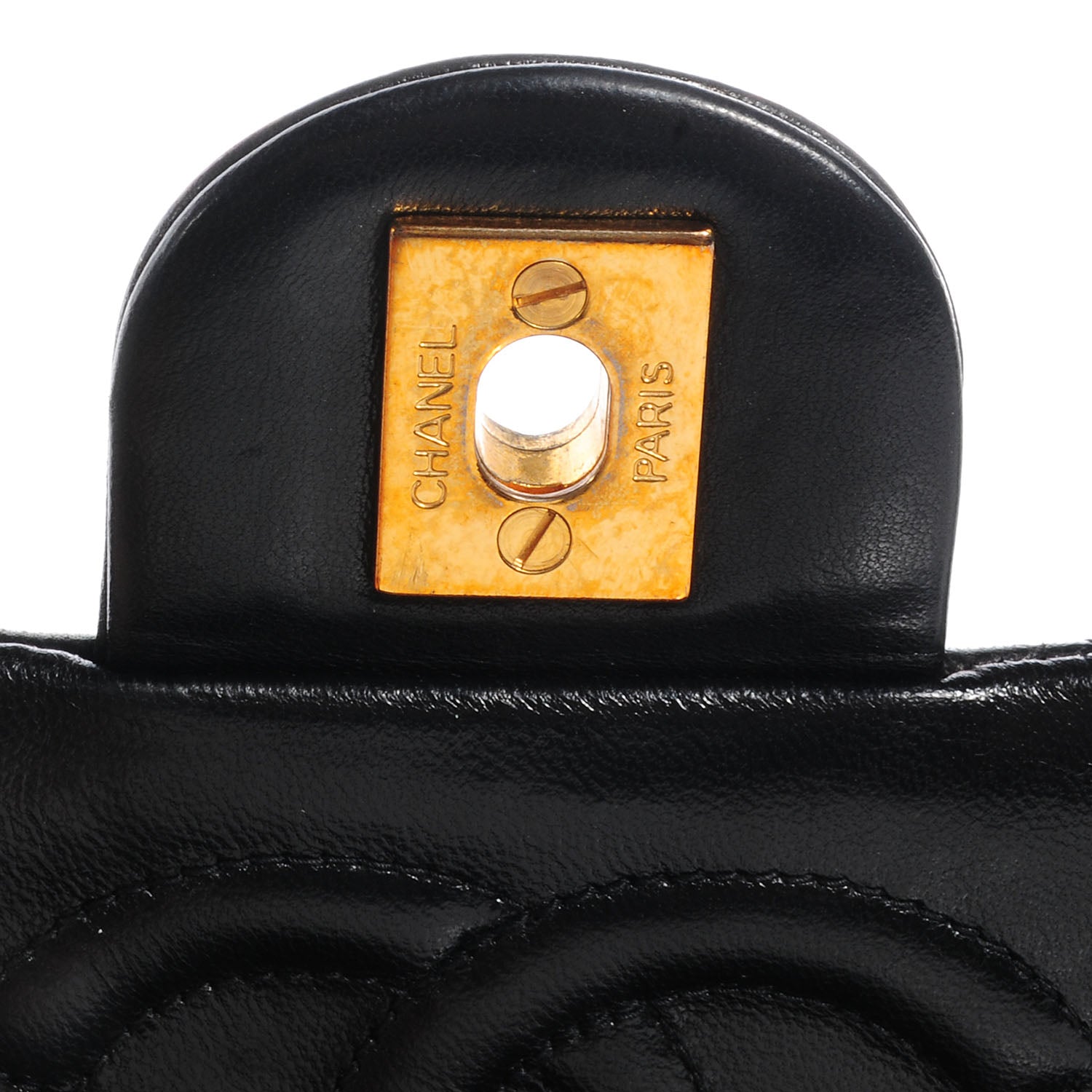 Chanel Lambskin Quilted Mini Square Flap Black 6 of 9