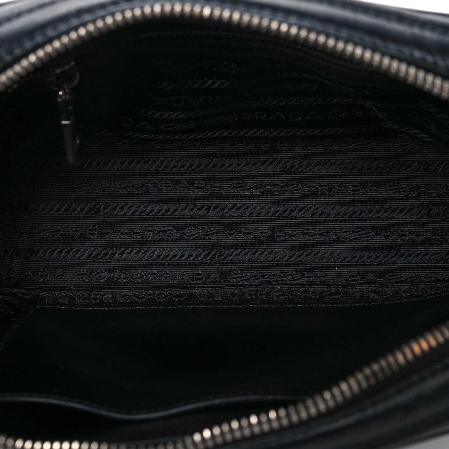 Prada Soft Calfskin Diagramme Crossbody Bag Black 5 of 9
