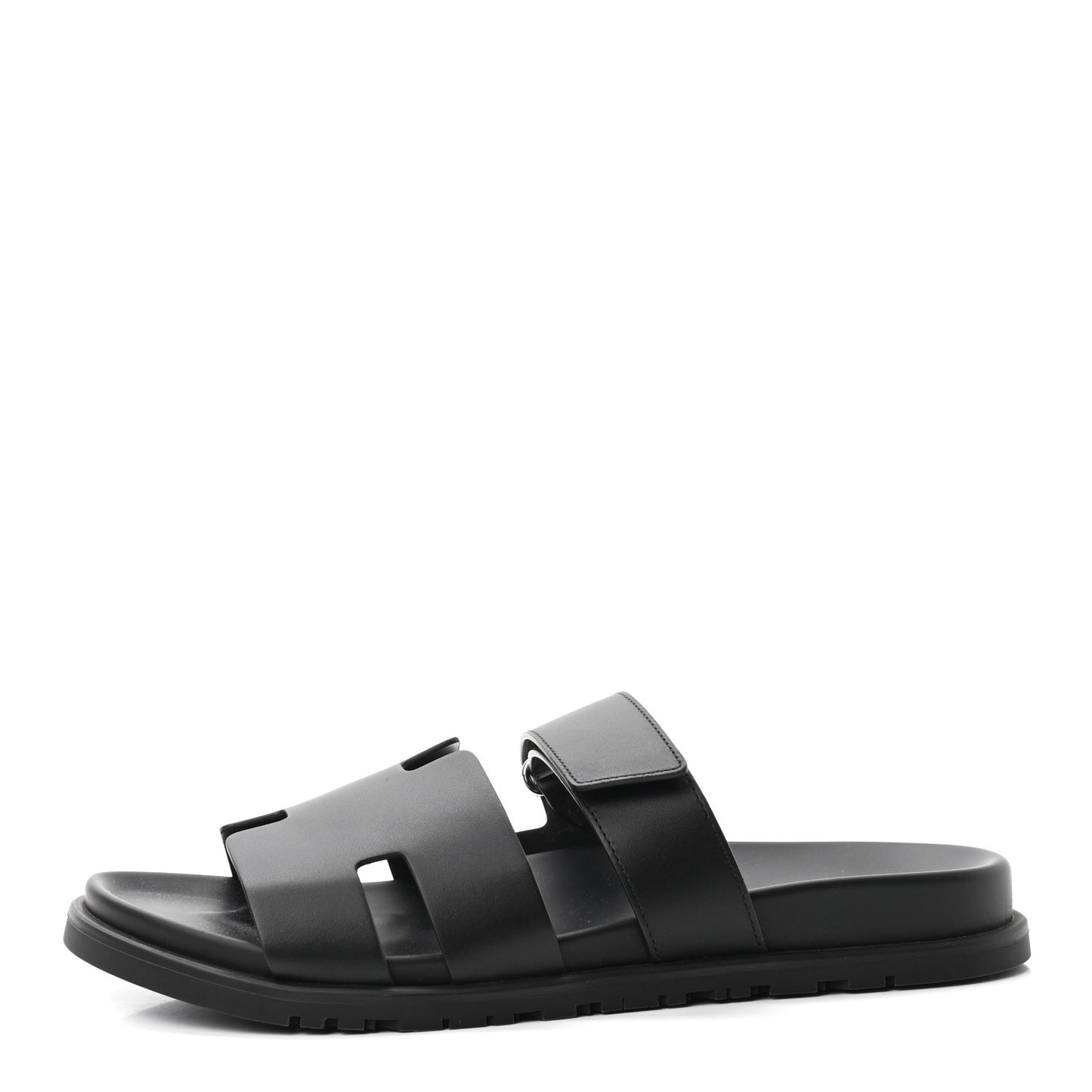 Calfskin Mens Chypre Sandals 44 Black