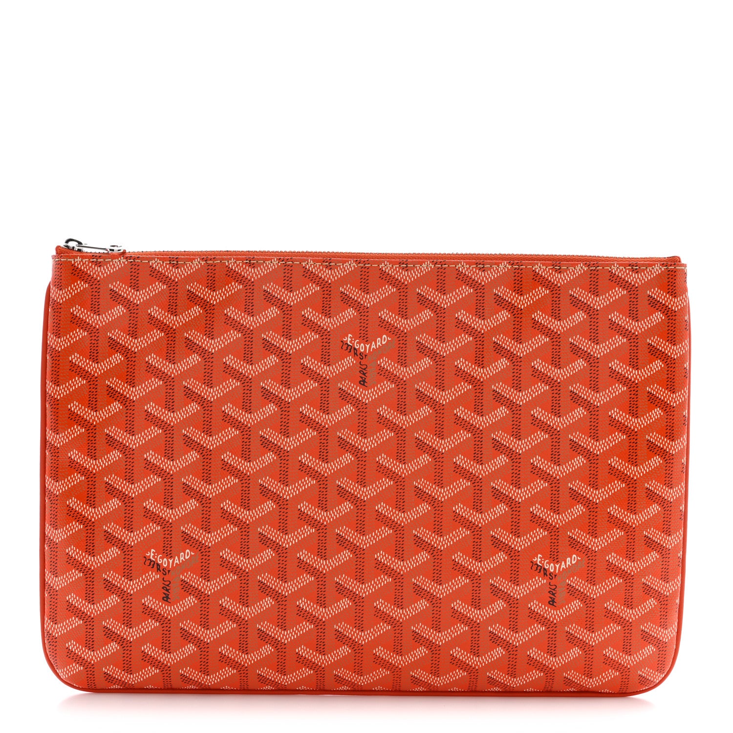 Goyard Goyardine Senat Pochette MM Orange 1 of 7