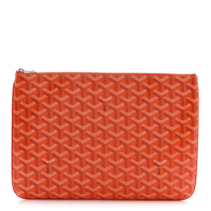 Goyard Goyardine Senat Pochette MM Orange 1 of 7