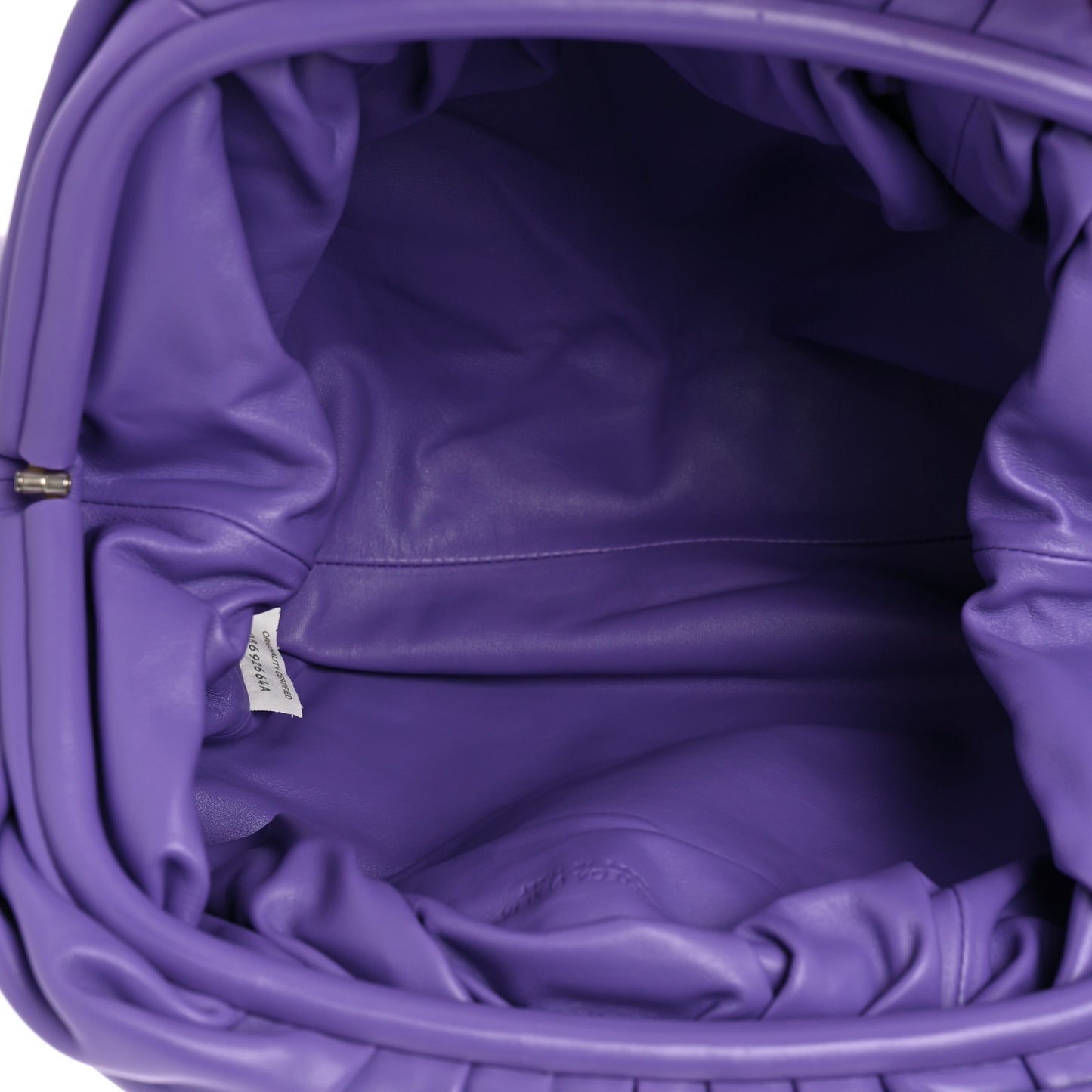 Smooth Butter Calf The Pouch Oversized Clutch Purple