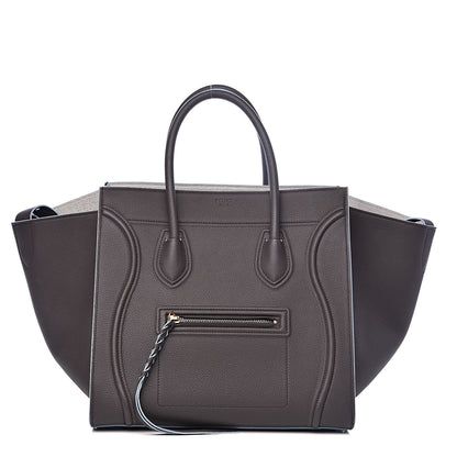 Celine Baby Grained Calfskin Medium Phantom Luggage Anthracite 1 of 13