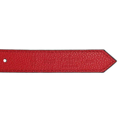 Louis Vuitton Calfskin Monogram 25mm LV Circle Reversible Belt 80 32 Red 7 of 9