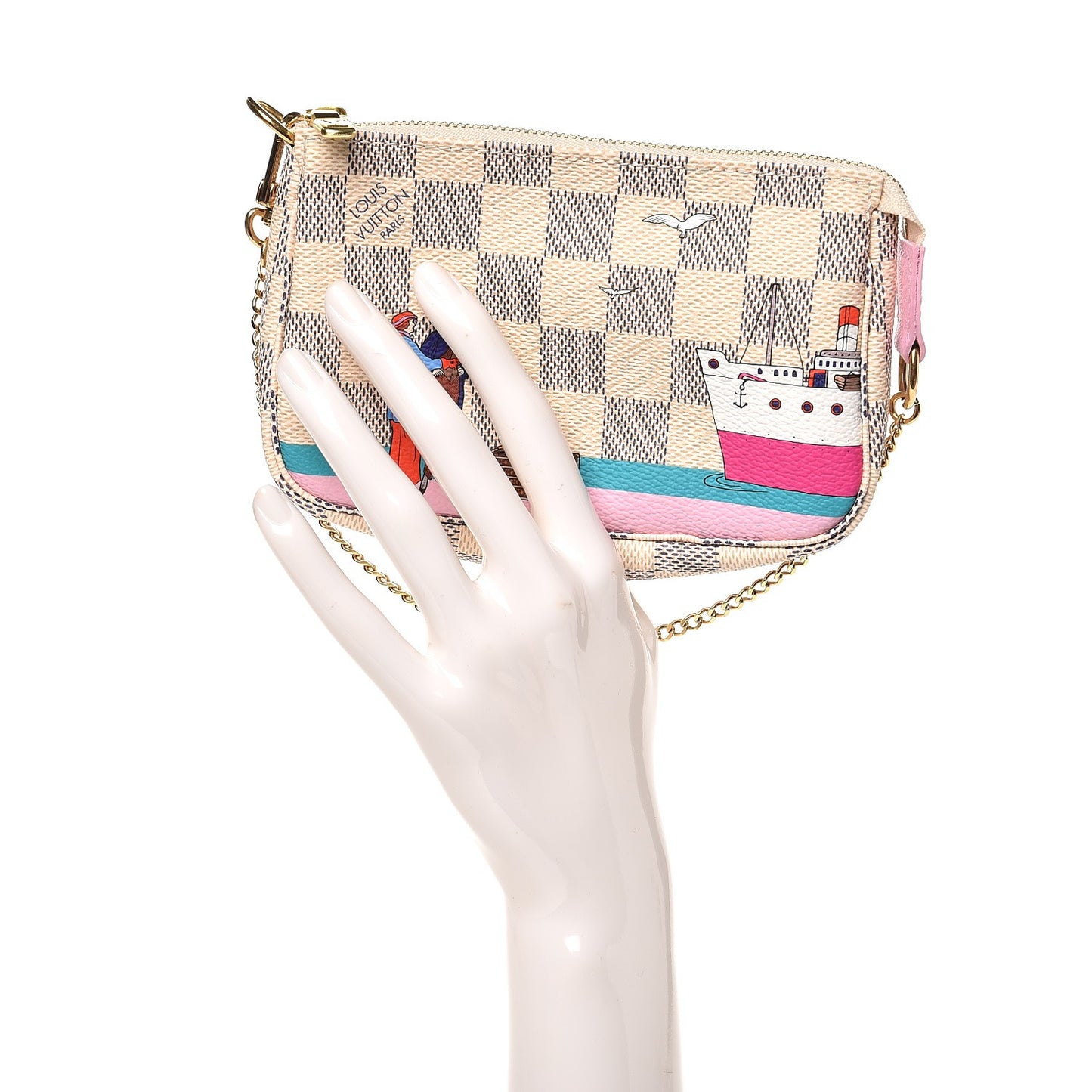 Damier Azur 2016 Christmas Animation Mini Pochette Accessories