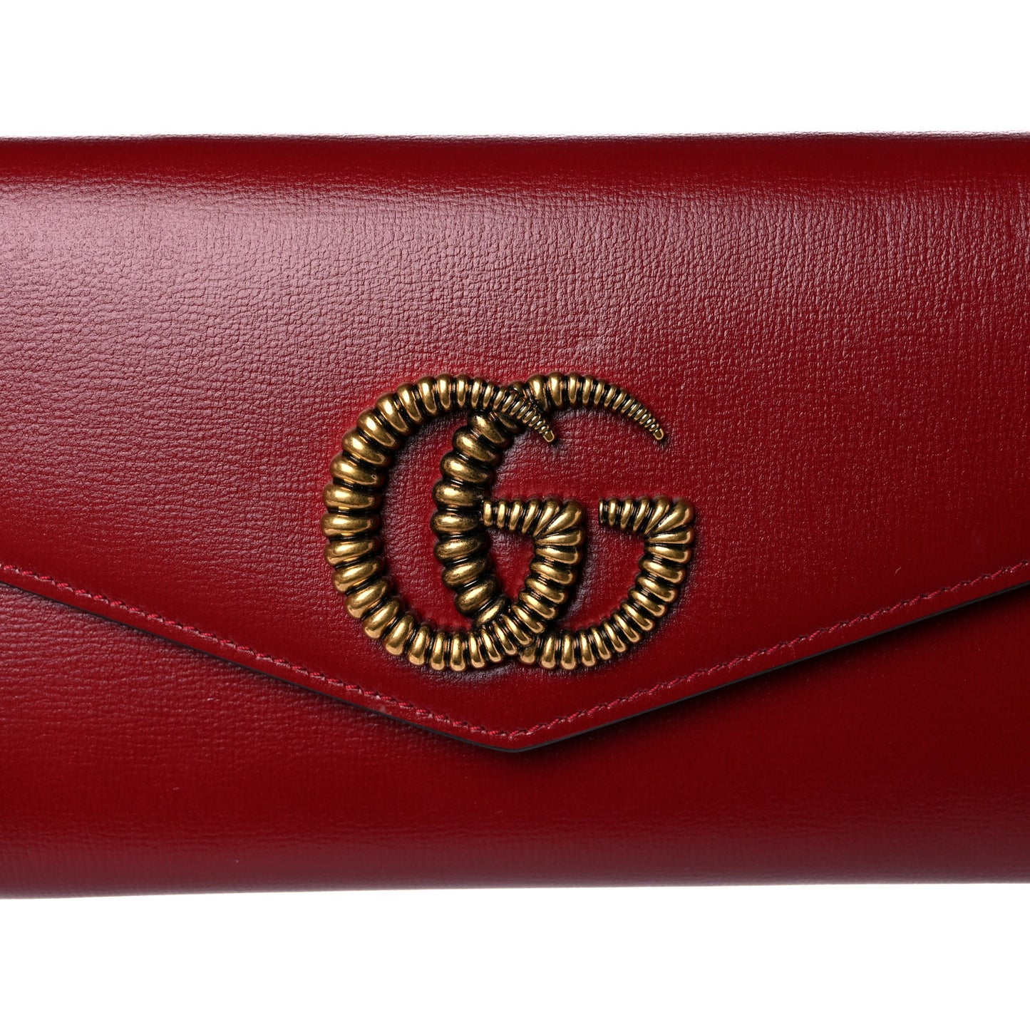 Textured Calfskin Torchon GG Broadway Envelope Clutch Romantic Cherry