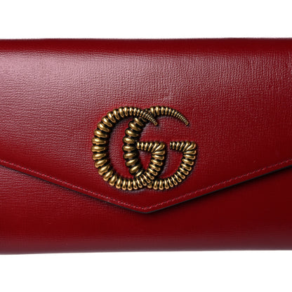 Gucci Textured Calfskin Torchon GG Broadway Envelope Clutch Romantic Cherry 10 of 11