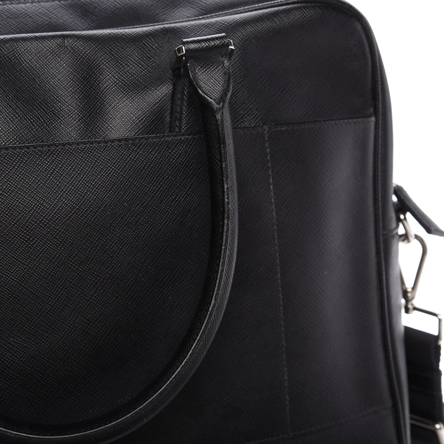 Saffiano Travel Briefcase Black