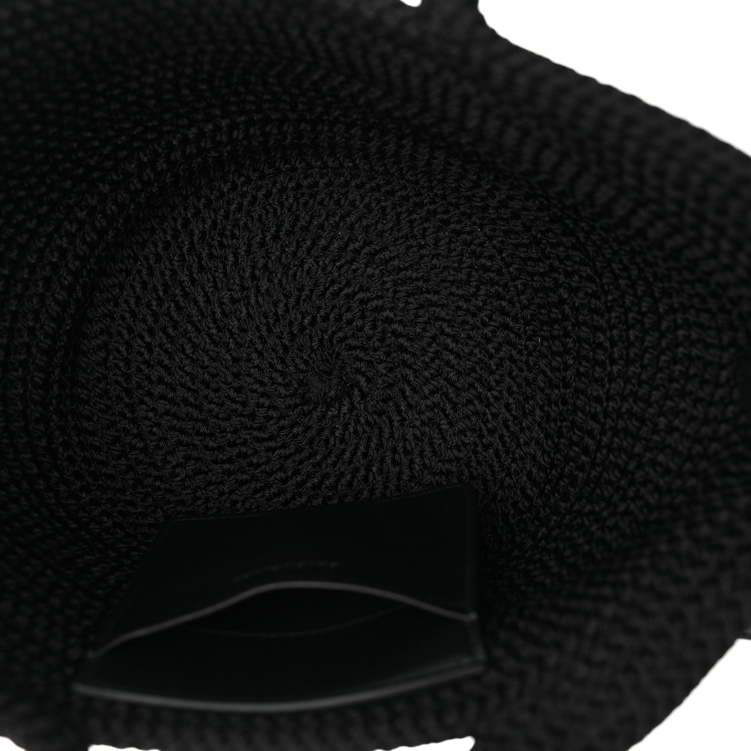 Balenciaga Nylon Lambskin Woven Ibiza Basket With Strap Black 5 of 9