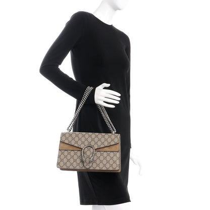 Gucci GG Supreme Monogram Small Dionysus Shoulder Bag Taupe 3 of 13