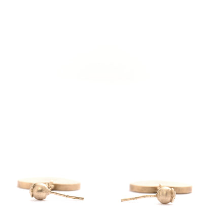 Chanel Enamel Coco Mademoiselle Heart Dangle Earrings Black Gold 3 of 5