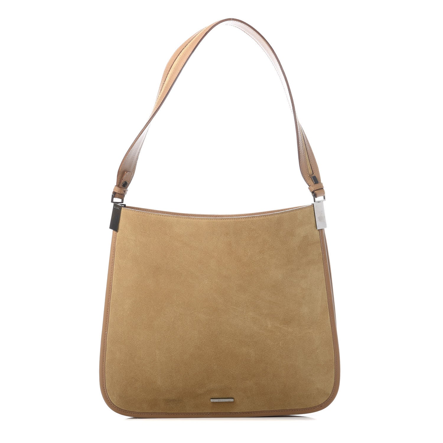 Gucci Suede Shoulder Bag Brown 1 of 12