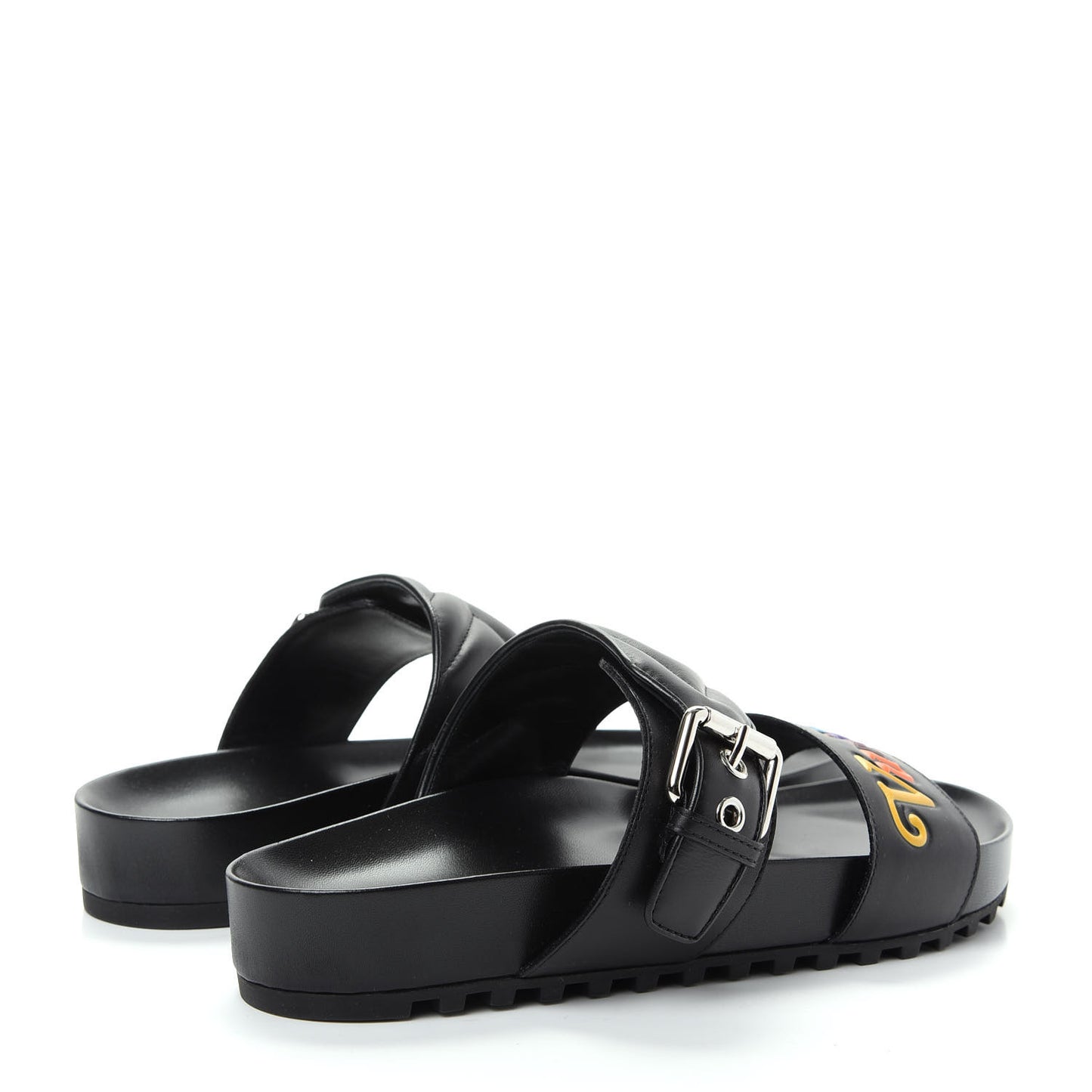 Calfskin New Wave Bom Dia Flat Mule 39 Black