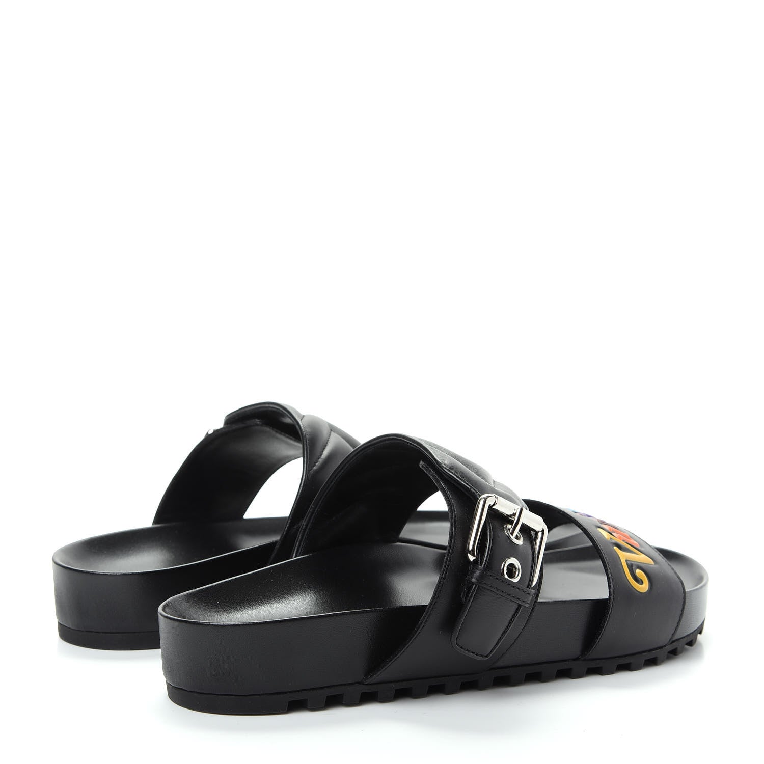 Louis Vuitton Calfskin New Wave Bom Dia Flat Mule 39 Black 4 of 10