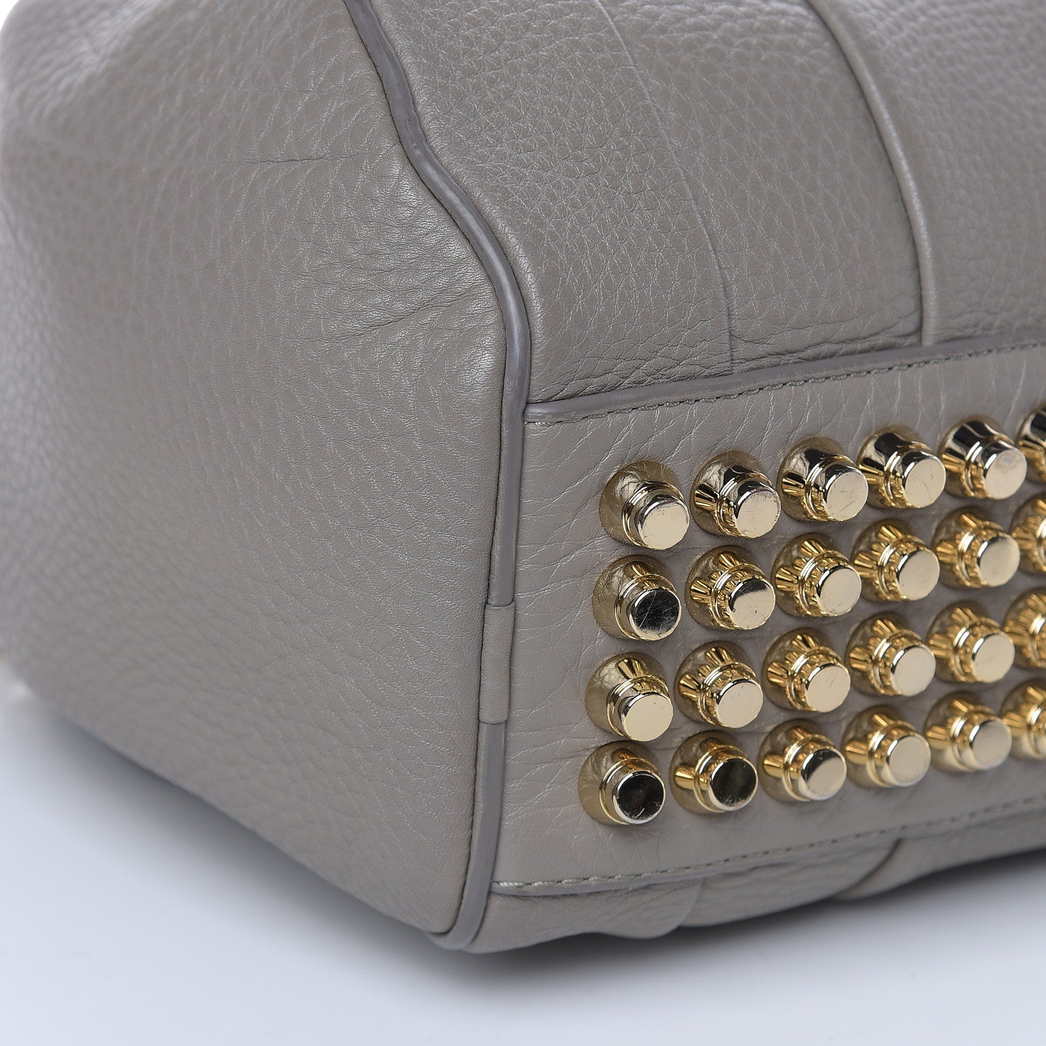 Alexander Wang Pebbled Lambskin Rockie Gray Pale Gold Hardware 7 of 9