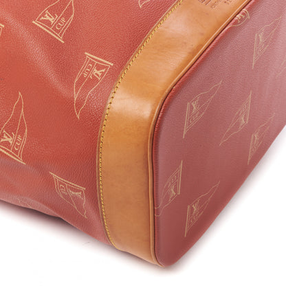 Louis Vuitton Canvas Americas Cup 1995 Saint Tropez Drawstring Bag Red 6 of 9