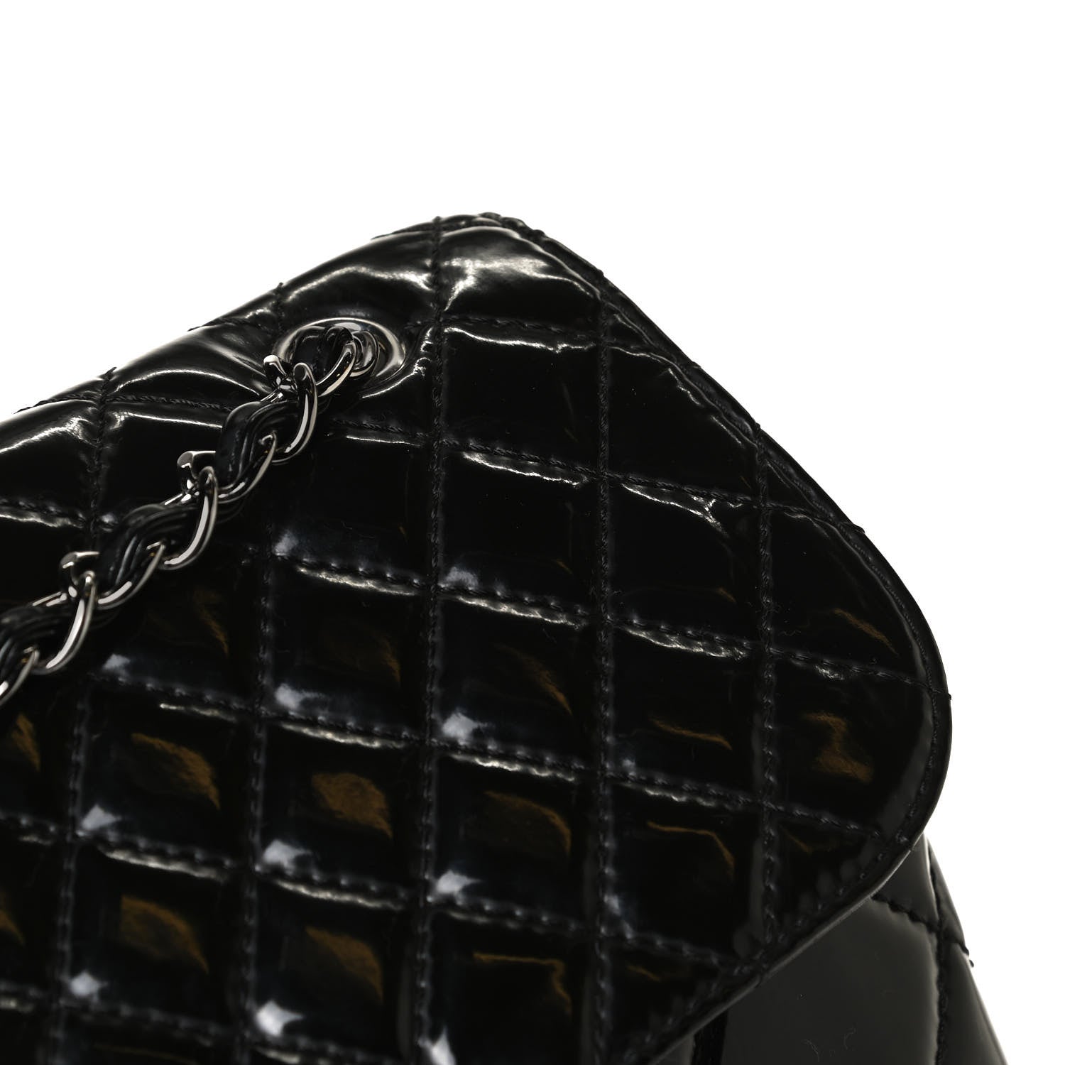 Chanel Vinyl Quilted In the Business Flap Bag Black 15 of 16