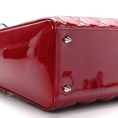 Christian Dior Patent Cannage Medium Lady Dior Red 7 of 8
