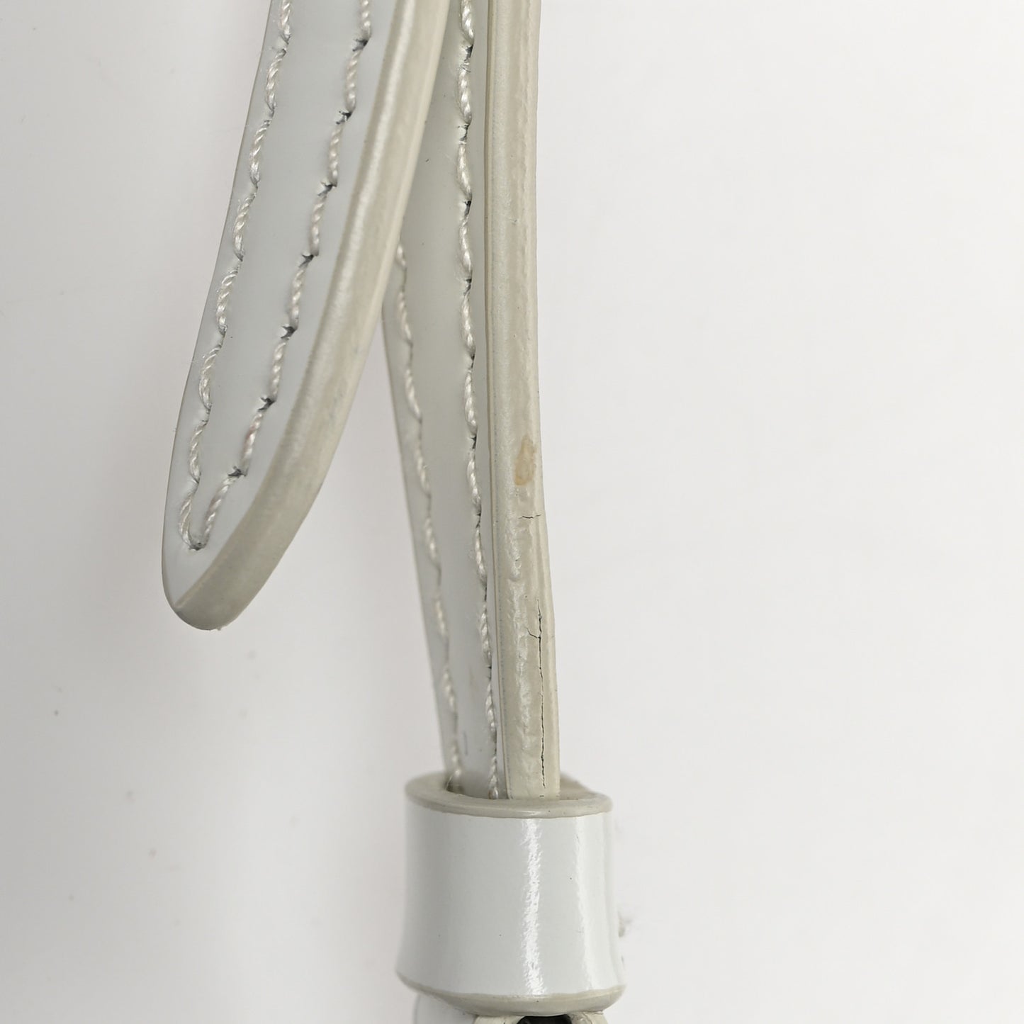 Spazzolato Mini Cleo Flap Adjustable Strap Shoulder Bag White