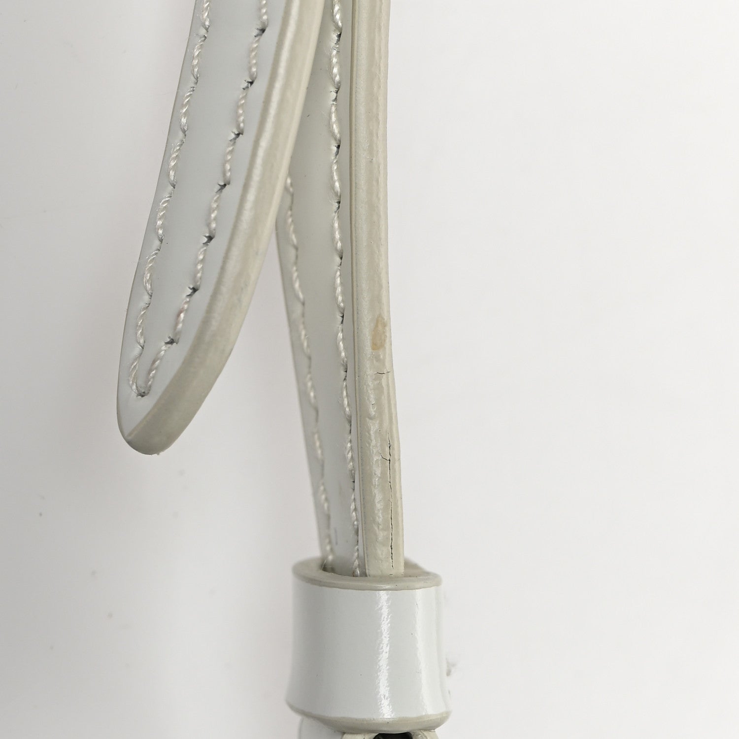 Prada Spazzolato Mini Cleo Flap Adjustable Strap Shoulder Bag White 11 of 11