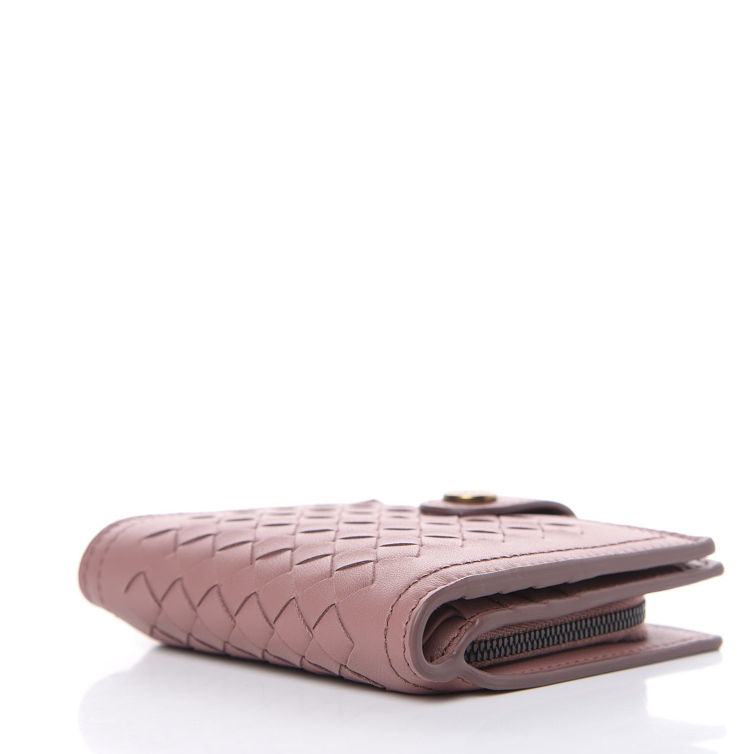 Bottega Veneta Nappa Intrecciato French Wallet Deco Rose 4 of 9