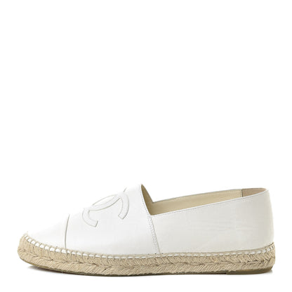 Chanel Lambskin CC Espadrilles 41 White 1 of 11