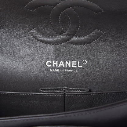 Chanel Lambskin Quilted Medium Double Flap Dark Grey 6 of 8