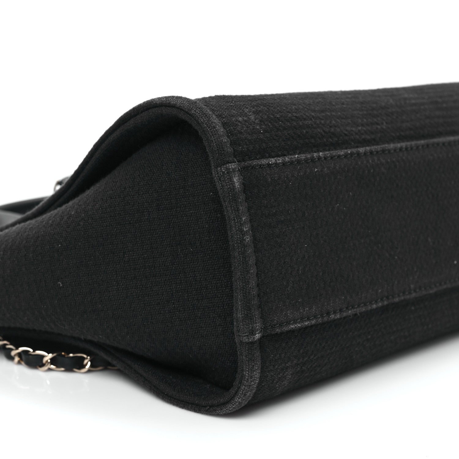 Chanel Mixed Fibers Small Deauville Tote Black 10 of 14