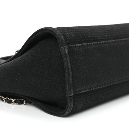 Chanel Mixed Fibers Small Deauville Tote Black 10 of 14