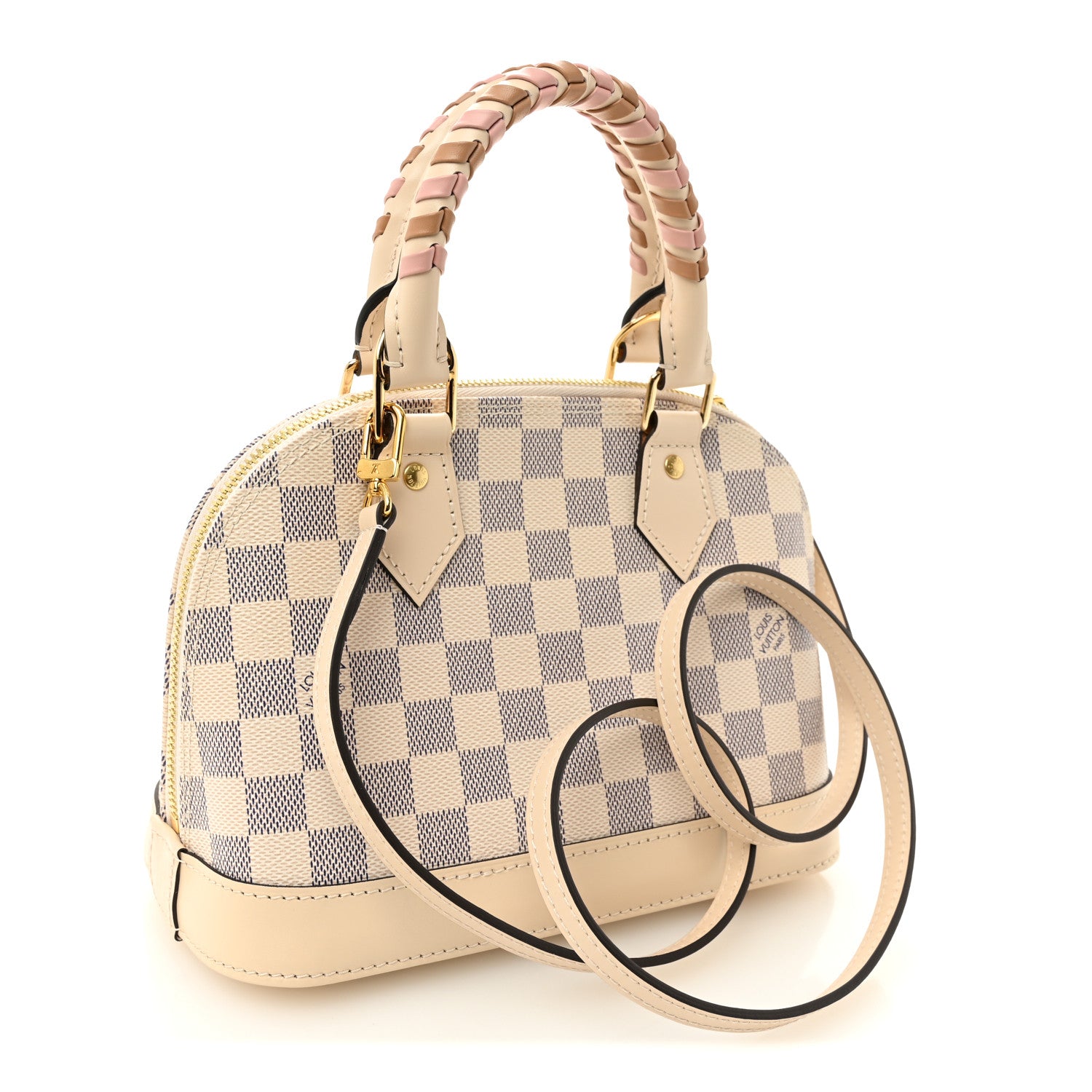 Louis Vuitton Damier Azur Braided Alma BB 3 of 10