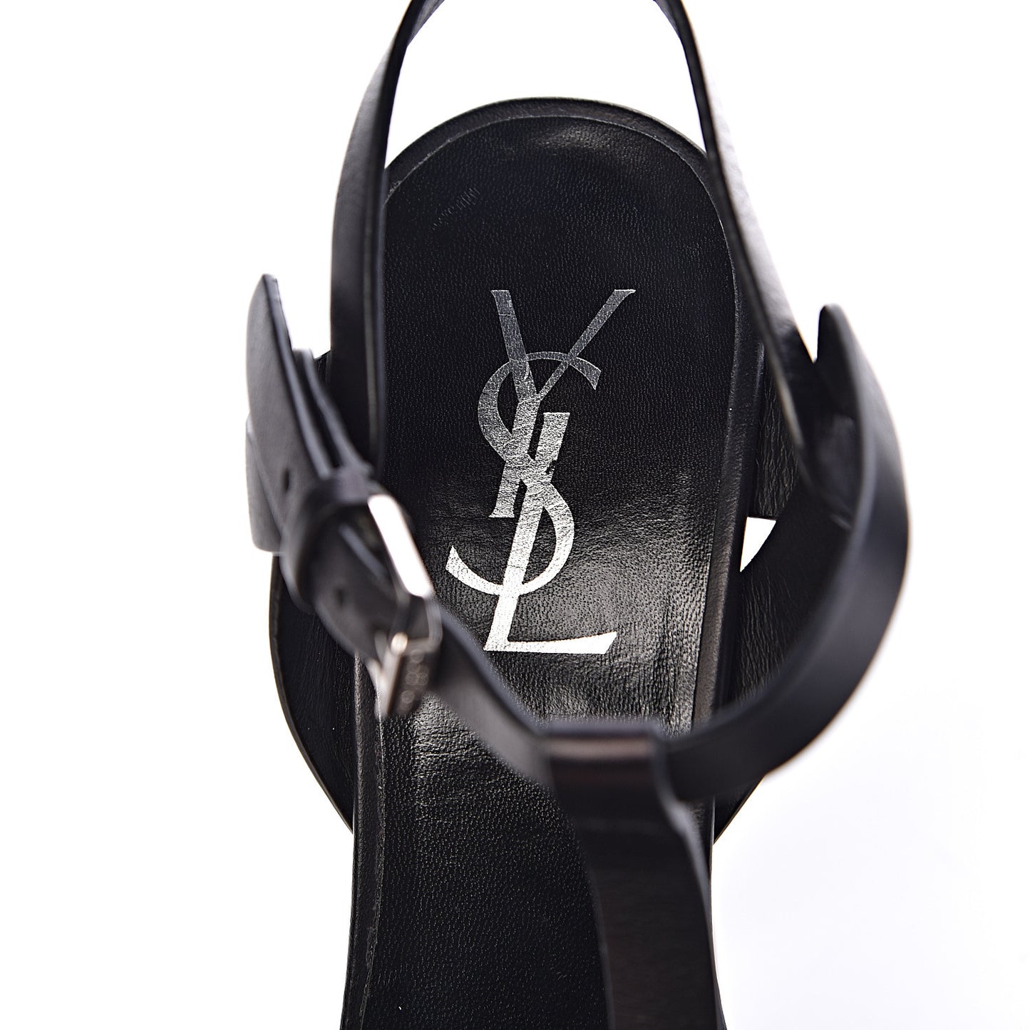 Calfskin Tribute 105 Platform Sandals 36 Black