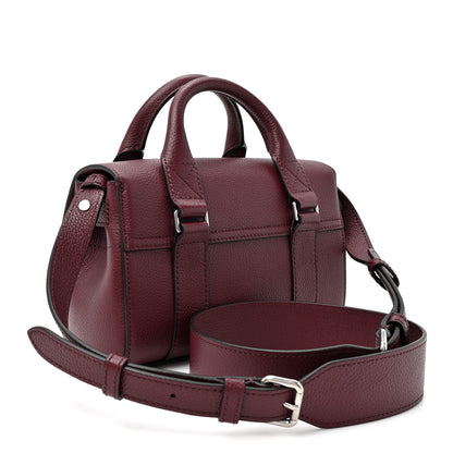 Mulberry Small Classic Grain Mini Bayswater  Black Cherry 3 of 9