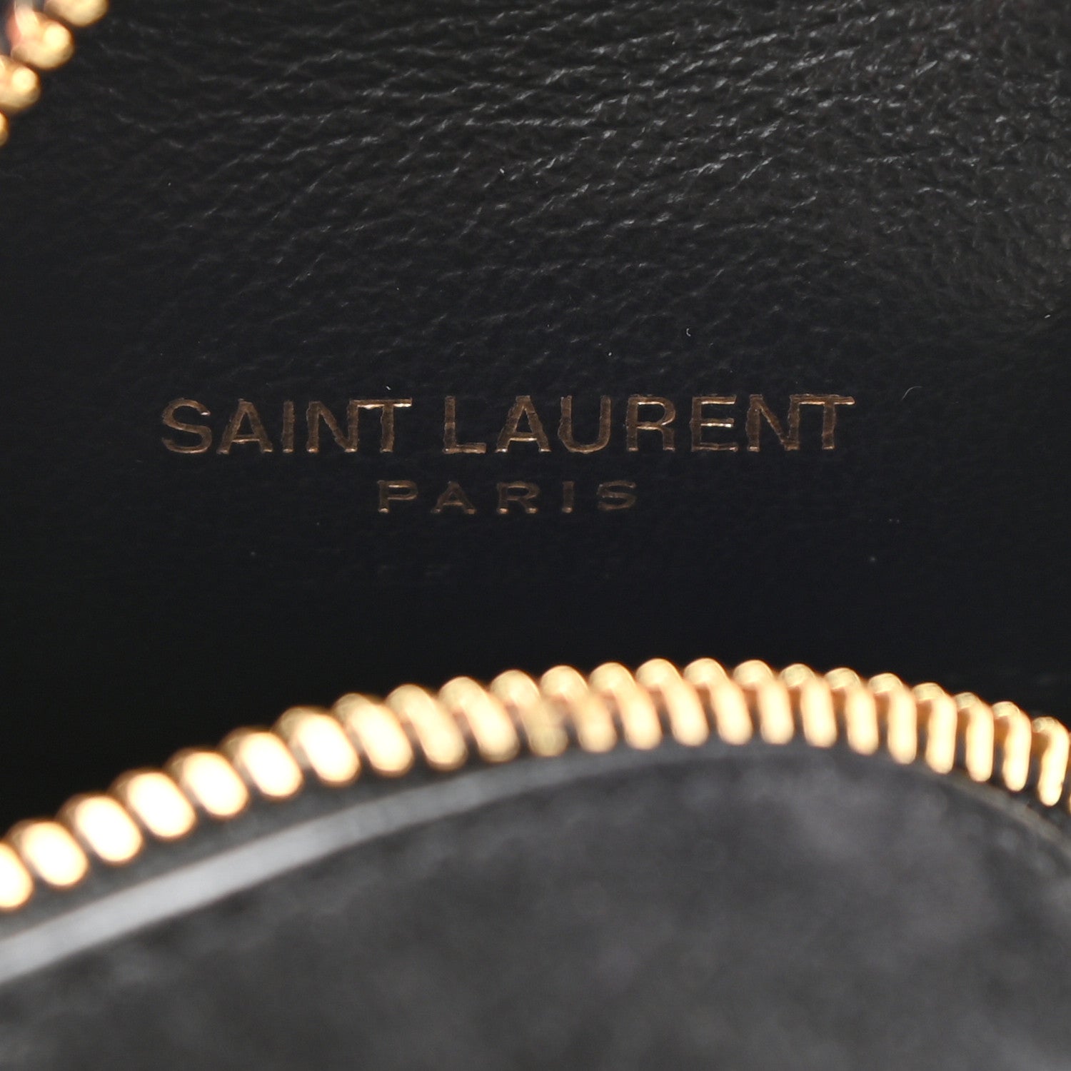 Saint Laurent Suede Patent Crocodile Embossed Jaime Cube Charm Keychain Black 6 of 6