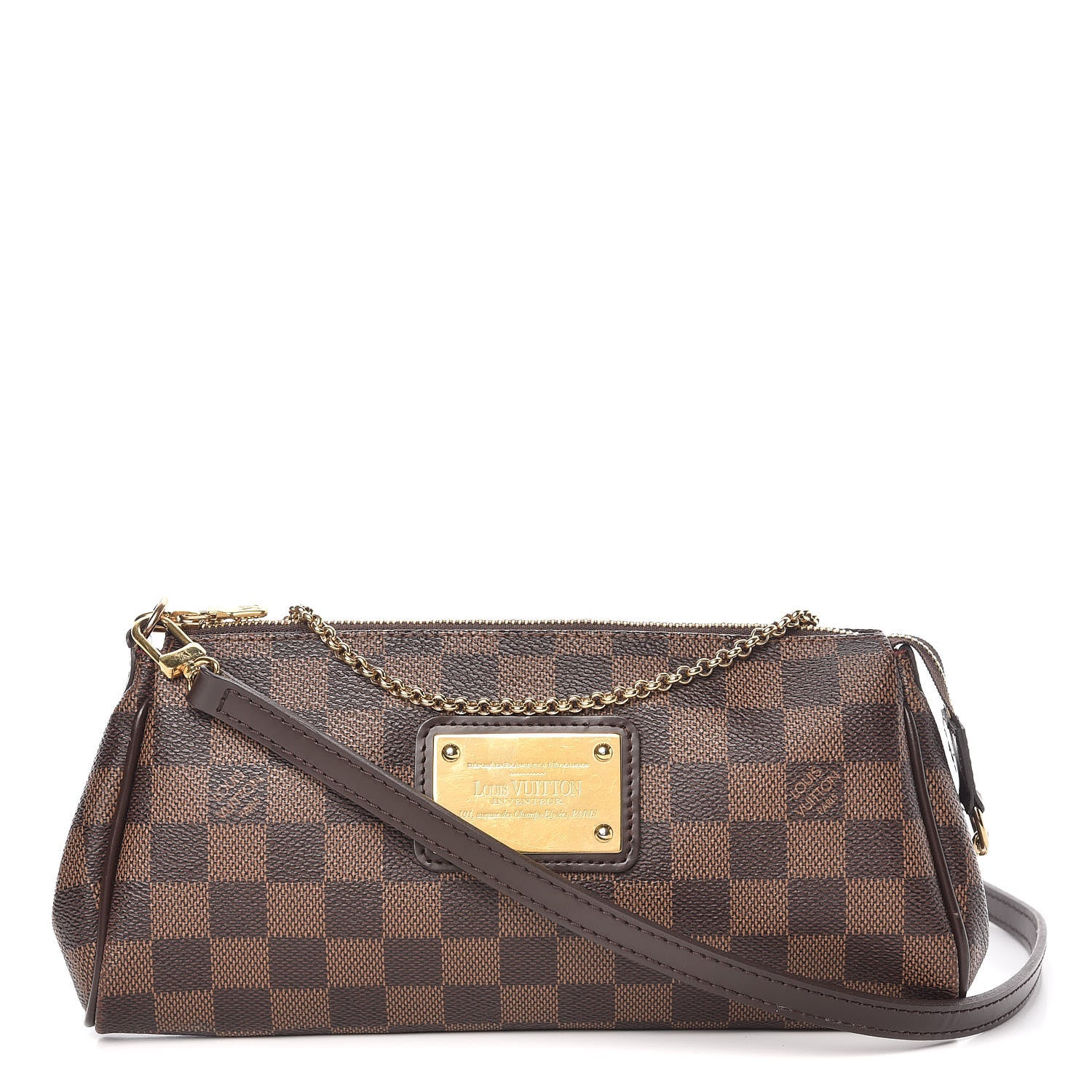 Louis Vuitton Damier Ebene Eva Clutch 1 of 13