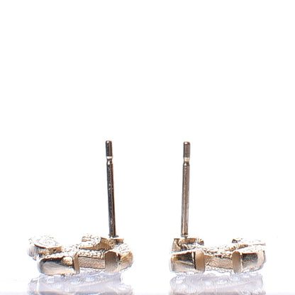 Chanel Crystal Mini CC Earrings Gold 4 of 6