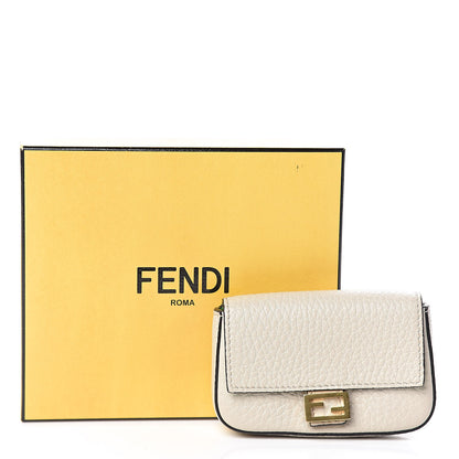 Fendi Cuoio Romano Micro Baguette Charm Latte 5 of 5