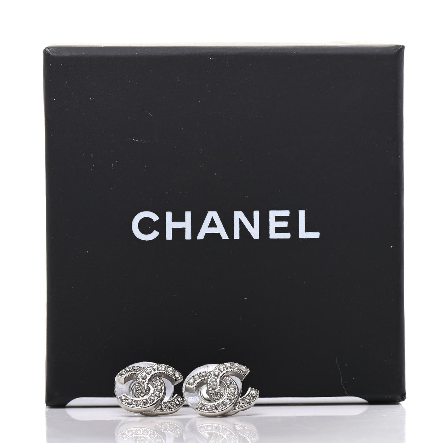 Crystal Mini Timeless CC Earrings Silver