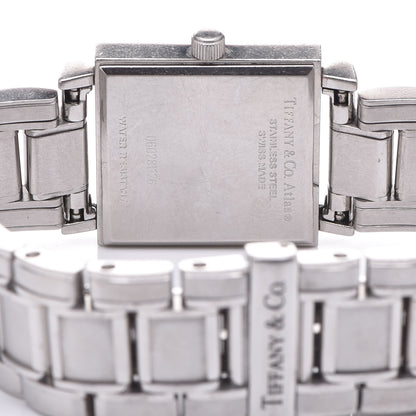 Tiffany Stainless Steel 23mm Atlas Square Quartz Watch Black 5 of 6