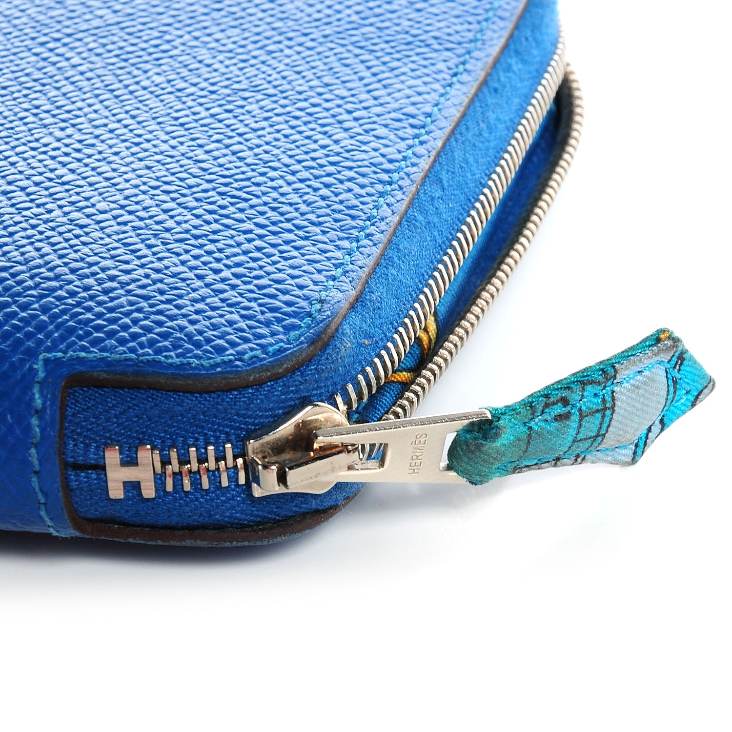 Hermes Epsom Silk'In Wallet Mykonos 9 of 9