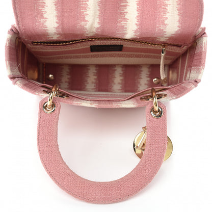Christian Dior Canvas Medium D-Stripes Lady D-Lite Pink 5 of 13