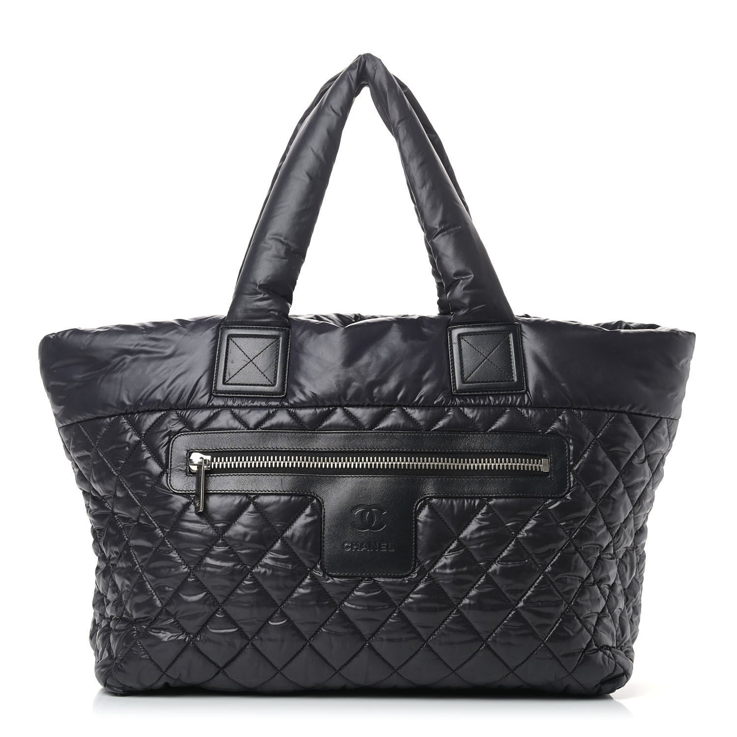 Chanel Nylon Quilted Large Coco Cocoon Tote Black 1 of 10