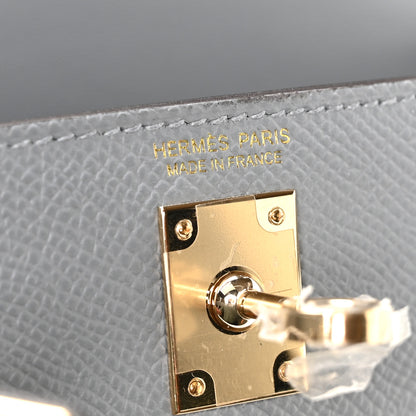 Hermes Epsom Mini Kelly Sellier 20 Gris Pantin 11 of 21